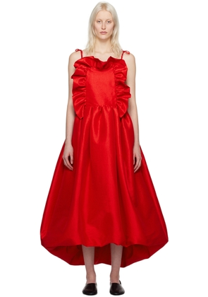 Kika Vargas SSENSE Exclusive Red Ramya Maxi Dress