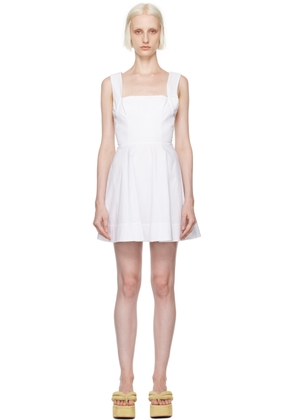 Staud White Teresa Minidress