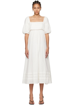 Staud Off-White Darla Midi Dress