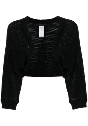 Fabiana Filippi open-knit cropped cardigan - Black