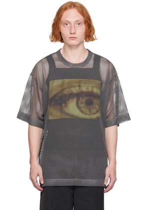 Dries Van Noten Gray Patch T-Shirt