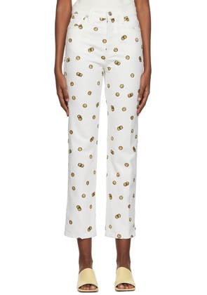 Reformation White Mixed Emotions Jeans