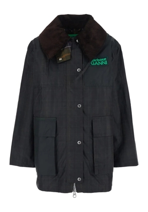 Barbour check duffle coat - Brown