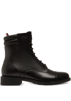 Bally lace-up padded-collar boots - Black