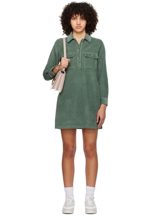 A.P.C. Green Mia Minidress