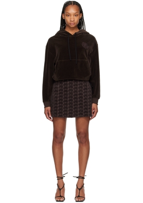 J6 Brown Hoodie Minidress