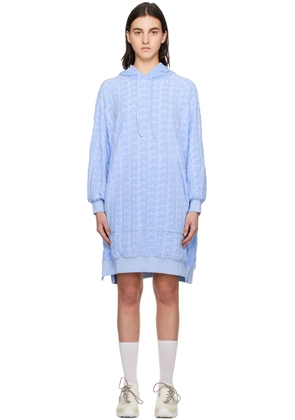 J6 Blue Jacquard Midi Dress