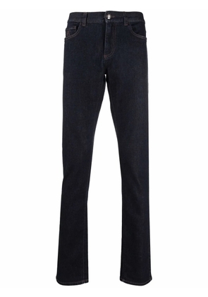 Canali mid-rise slim-fit jeans - Blue