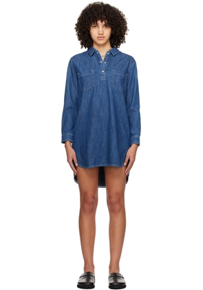 A.P.C. Indigo Texas Denim Minidress