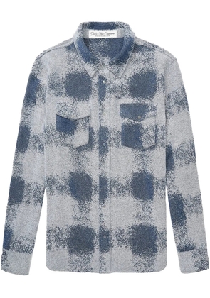 GOD'S TRUE CASHMERE patterned cashmere shirt - Grey
