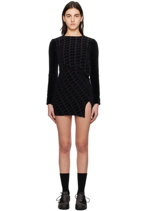 J6 Black Backless Minidress