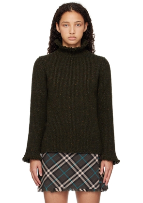 Burberry Green Wool Sweater