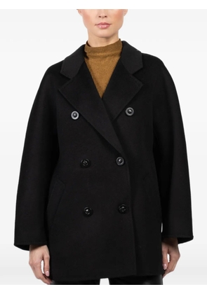 LARA double-breasted coat - Black