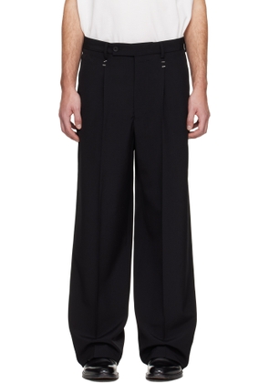 MM6 Maison Margiela Black Stapled Trousers