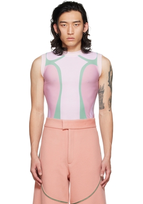 YULONG XIA SSENSE Exclusive Pink Polyester T-Shirt