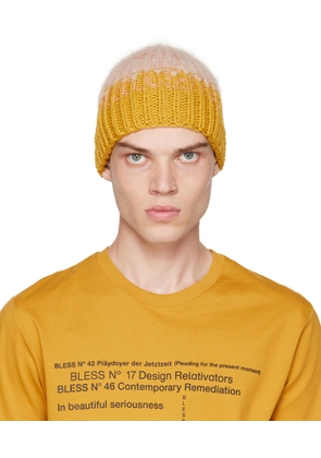Bless Yellow No70 Chiengora Beanie