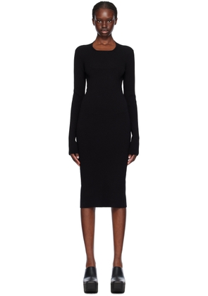 Rick Owens Black Column Midi Dress
