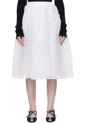Cecilie Bahnsen White CBmala Midi Skirt