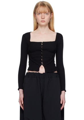Talia Byre Black Corset Blouse