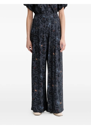MUNTHE Faicus floral pleated trousers - Grey