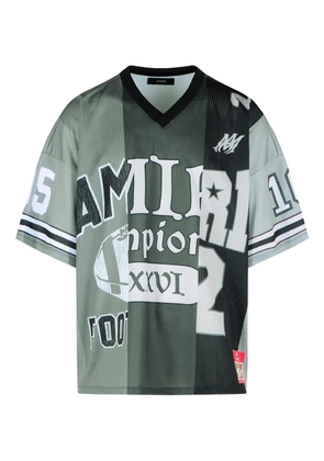 AMIRI logo spliced T-shirt - Green
