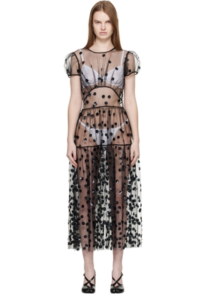 Cecilie Bahnsen Black CBnanna Midi Dress