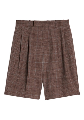 Jil Sander belt-loop shorts - Brown