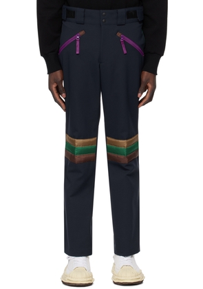 kolor Navy Paneled Sweatpants