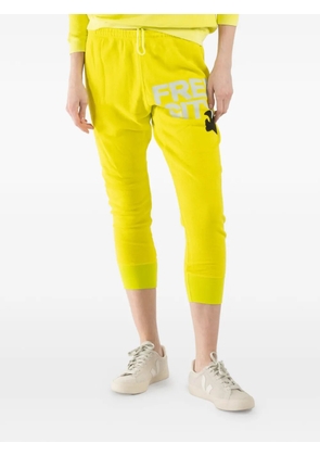 FreeCity drawstring logo sweatpants - Yellow