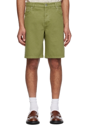 Drôle De Monsieur Khaki 'Le Short Denim' Denim Shorts