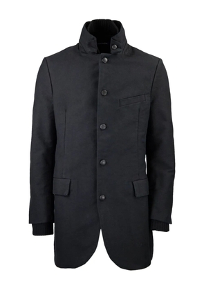 Hannes Roether button pocket coat - Black