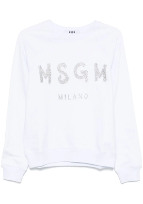 MSGM logo-print sweatshirt - Blue