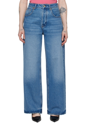 JACQUEMUS Blue Les Sculptures 'Le de-Nîmes large' Jeans