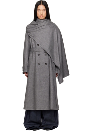 Maria McManus Gray Cloak Trench Coat