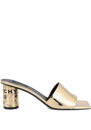 Givenchy logo-detail heeled mules - Gold
