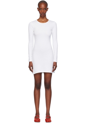 Gil Rodriguez White Long Sleeve Bellevue Minidress