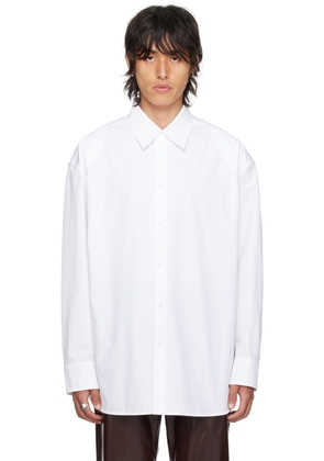 Jil Sander White Spread Collar Shirt