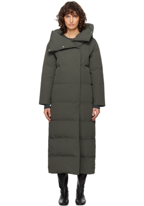 Paloma Wool Khaki Long Pruit Down Coat