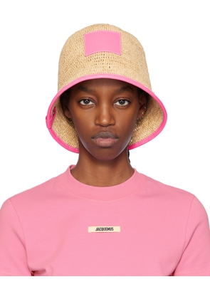 JACQUEMUS Beige & Pink 'Le bob Soli' Hat