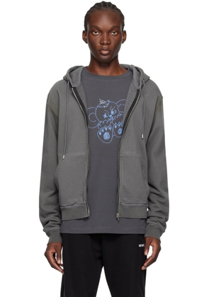 We11done Gray Zip Hoodie