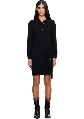 Isabel Marant Black Bathilde Essential Fluid Knit Minidress