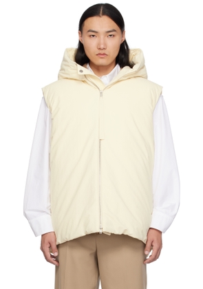 Jil Sander Beige Medium Fill Down Vest