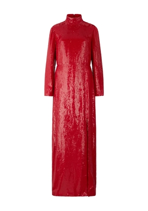 Valentino Garavani sequin slit maxi dress - Red