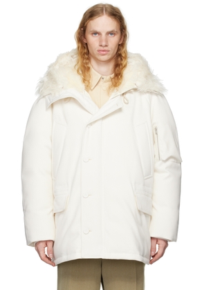 Jil Sander Off-White Water-Repellent Down Jacket