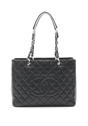 CHANEL Pre-Owned 2012 CC Quilted Caviar Grand Shopping tote bag - Black