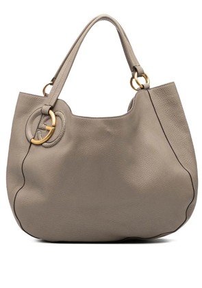 Gucci Pre-Owned 2000-2015 Medium Pebbled Calfskin Twill tote bag - Brown