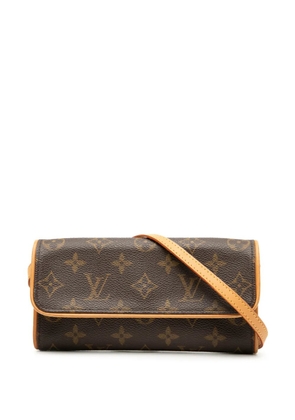 Louis Vuitton Pre-Owned 2002 Monogram Pochette Twin PM crossbody bag - Brown