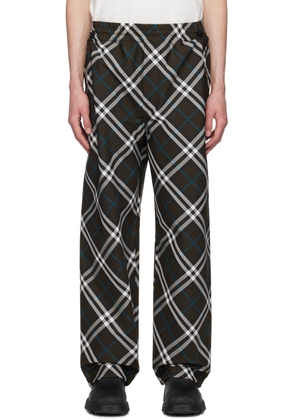 Burberry Khaki Check Track Pants