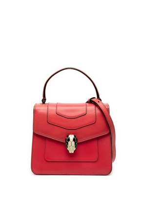 Bvlgari Pre-Owned 2010-2025 Small Calfskin Serpenti Forever Top Handle Bag satchel - Red