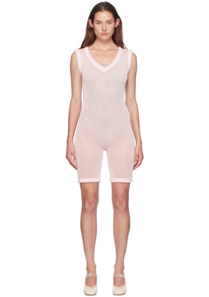 Isa Boulder Pink Armor Chain Jumpsuit